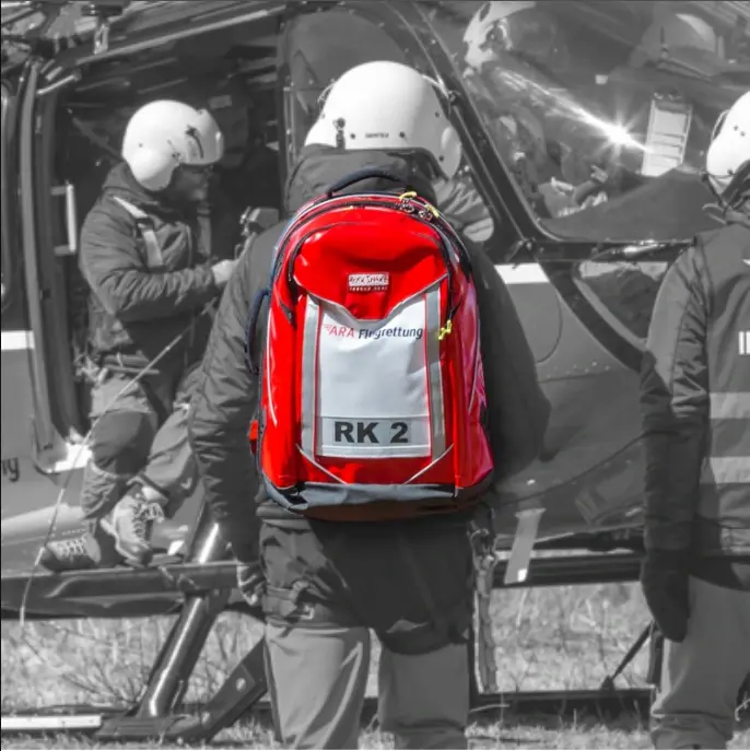 Docsnake Rucksack bei der Luftrettung