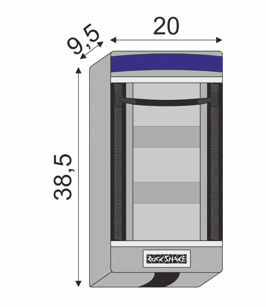 [M30030GR] MFS Doppelfach-Innentasche 38,5 × 20 × 9,5 (7761159)