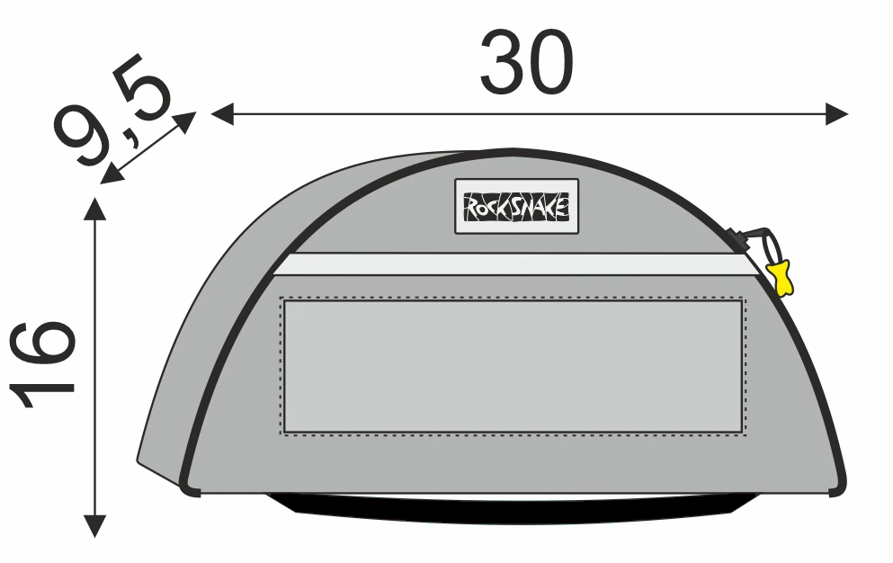 [M30029GR] MFS Innentasche halbrund 30 × 16 × 9,5 (7751859G)
