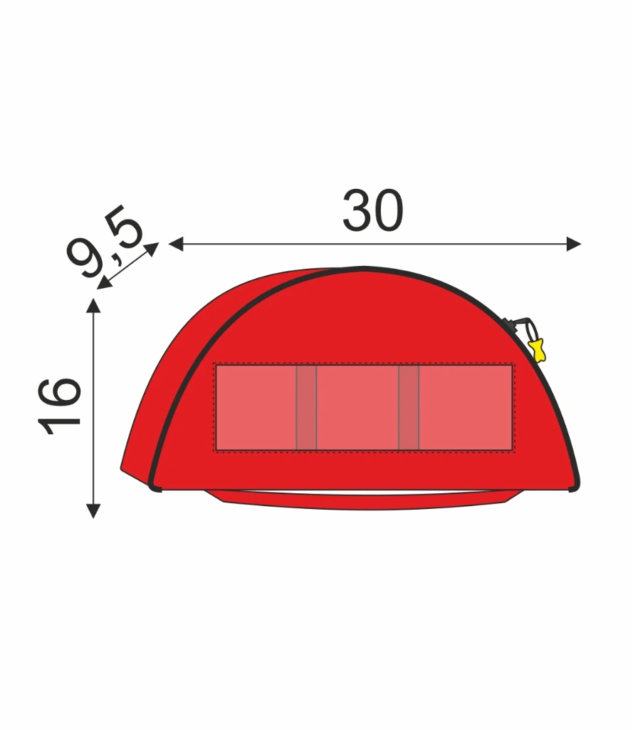 [V30041RD] Innentasche halbrund SE 30x16x9,5 (1744660)