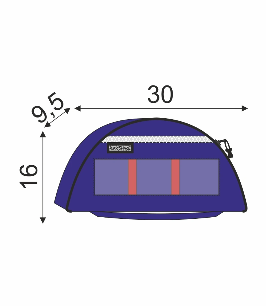 [V30025BL] Innentasche halbrund 30x16x9,5 (7750852)